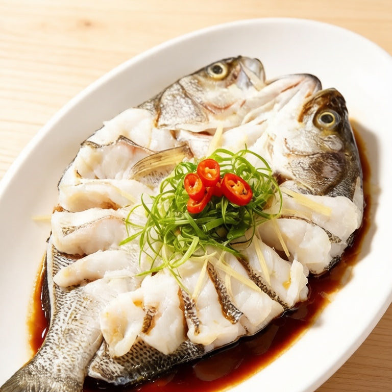 Prepared sea bass